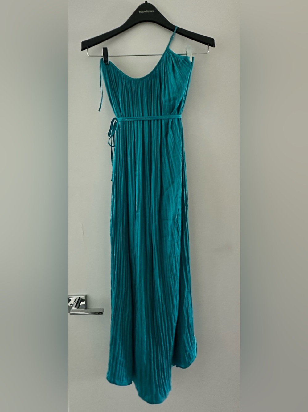 Banana Republic Teal Pleated Maxi Skirt